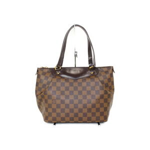 Louis Vuitton Brown Canvas Tote Westminster Red Damier Bag Handbag Ebene